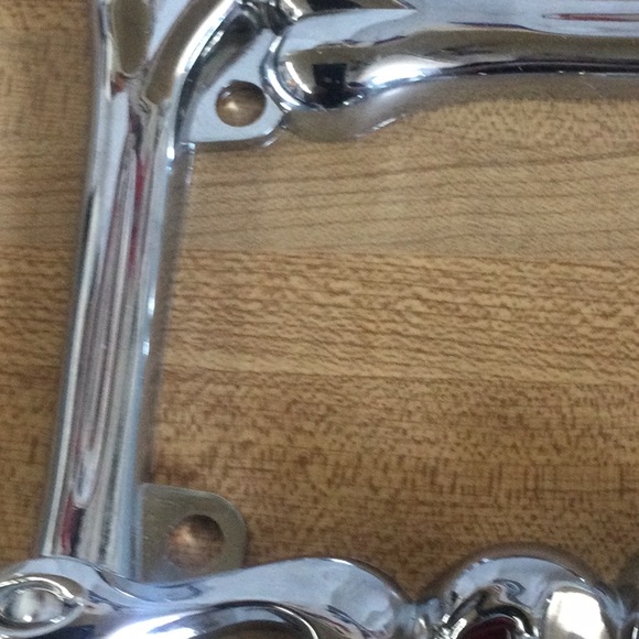 New Pilot Automotive Motorcycle Skull - Flames License Frame - Picture 6 of 11